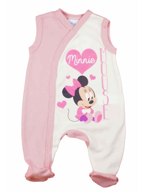 Ujjatlan kislány rugdalózó Minnie egér mintával