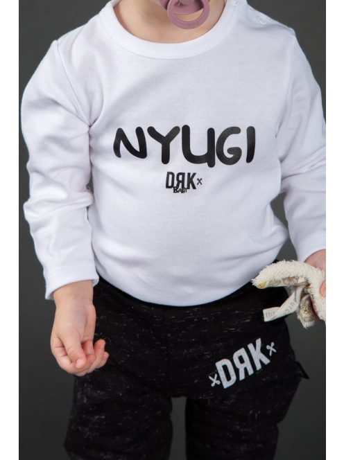 Dorko DRK "Nyugi" mintával nyomott hosszú ujjú baba body