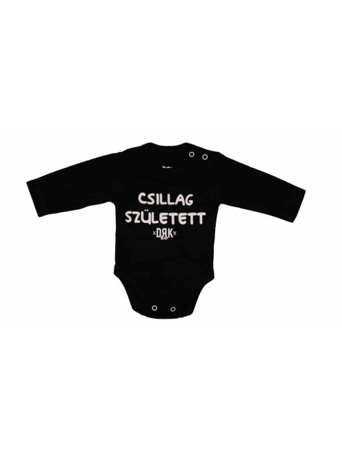 Dorko DRK "Csillag Született" mintával nyomott hosszú ujjú baba body