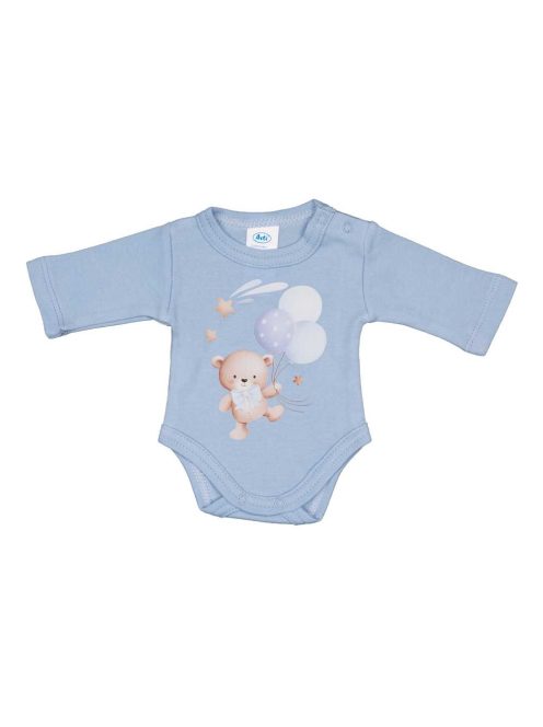 Hosszú ujjú baba body Macis mintával