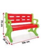 PILSAN gyerek pad, műanyag, kültéri 70kg-ig PIROS/Zöld