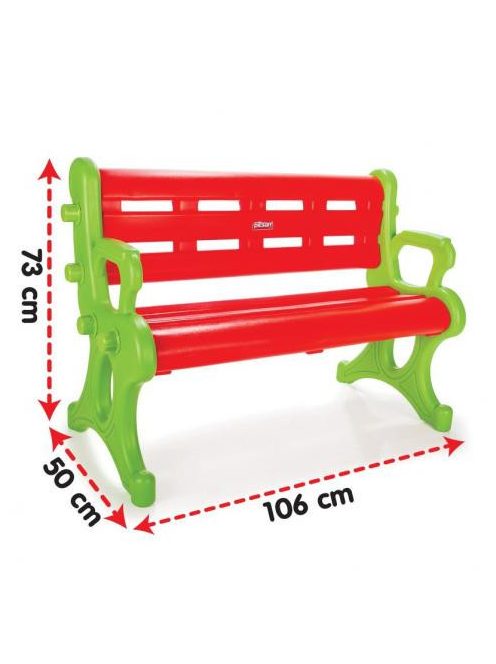 PILSAN gyerek pad, műanyag, kültéri 70kg-ig PIROS/Zöld