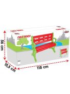 PILSAN gyerek pad, műanyag, kültéri 70kg-ig PIROS/Zöld