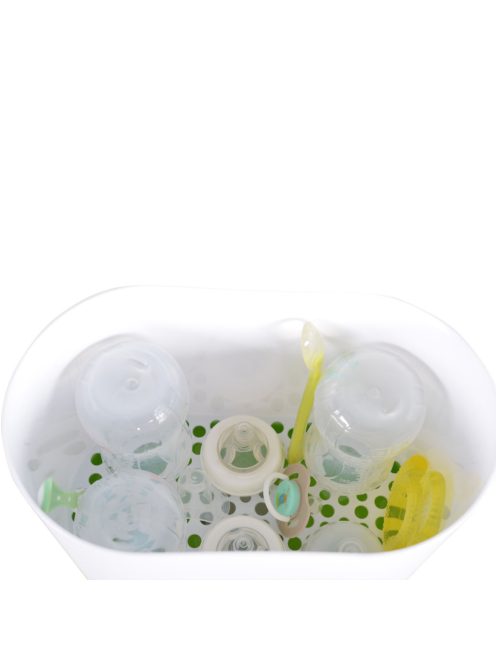 STERILIZÁLÓ 3in1 sterilizáló 6 üvegnek, melegítő és gőzölő funkció 550W ZÖLD