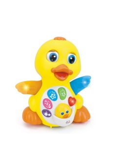 Moni Műanyagjáték zenélő táncoló kacsa sárga