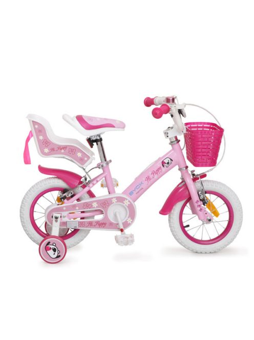 Bicikli BYOX PUPPY gyerek lány kerékpár 12 es méret RÓZSASZÍN