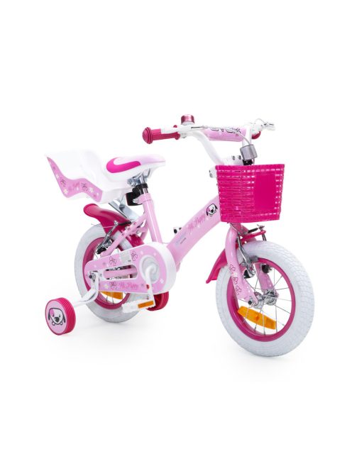 Bicikli BYOX PUPPY gyerek lány kerékpár 12 es méret RÓZSASZÍN