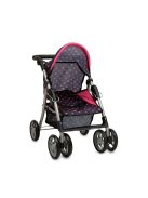 Moni Toys Pinky dots játék babakocsi pöttyös