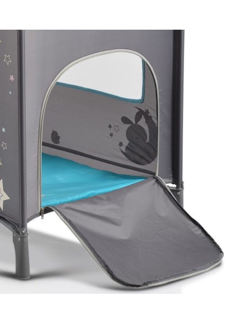 Moni Sleepy összecsukható luxus utazóágy 2 szint+pelenkázó+ játék türkiz