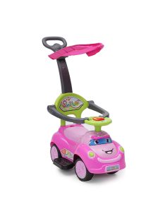 Moni Smile beülős autó tolókarral napfénytetővel pink