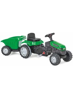 Pilsan traktor pedálos trélerrel 07316 zöld