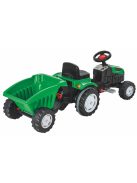 Pilsan traktor pedálos trélerrel 07316 zöld