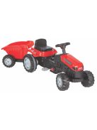 Pilsan traktor pedálos trélerrel 07316 piros