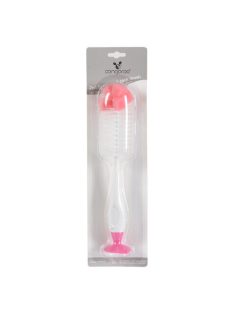 Kézi üveg és cumi tisztító kefe 2in1 PINK
