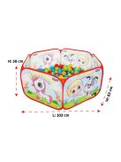 PILSAN összecsukható labdamedence 200 db labdával