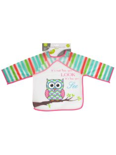 BIB előke hosszú ujjas Messy PINK