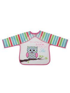 BIB előke hosszú ujjas Messy PINK