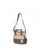 STELLA kismama táska 5dbos szett, pelenkázólappal BARNA/BÉZS