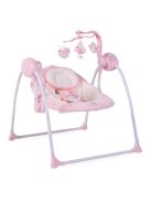Cangaroo Baby swing+ elektromos hinta zenélő, játékkal pink