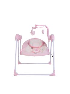   Cangaroo Baby swing+ elektromos hinta zenélő, játékkal pink