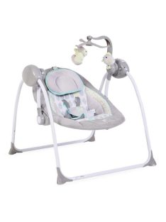   Cangaroo Baby swing+ elektromos hinta zenélő, játékkal szürke