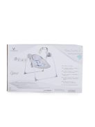 Cangaroo Baby swing+ elektromos hinta zenélő, játékkal szürke