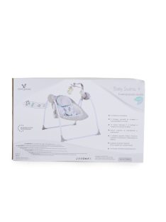   Cangaroo Baby swing+ elektromos hinta zenélő, játékkal szürke