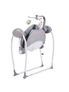 Cangaroo Baby swing+ elektromos hinta zenélő, játékkal szürke