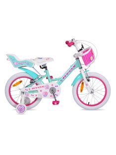   Bicikli BYOX CUPCAKE gyerek lány kerékpár 16 os méret TÜRKIZ