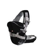 CARRY GO hordozó 4 pozíciós, kapucnis FEKETE