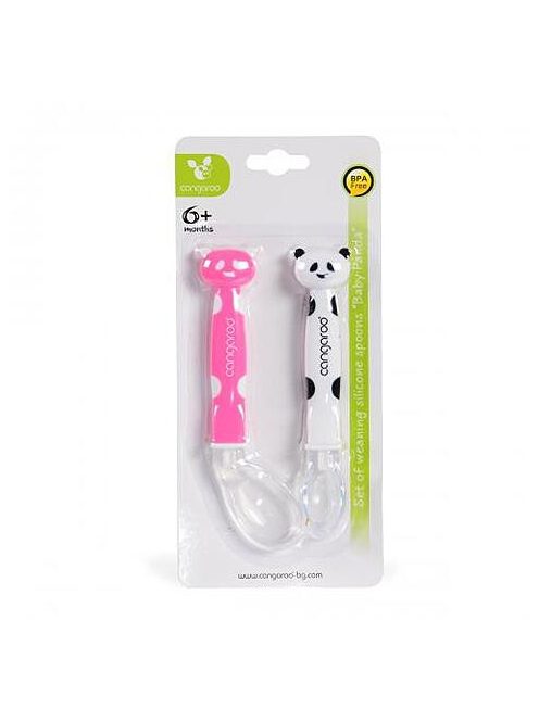 SZILIKON kanál szett 2dbos Panda PINK
