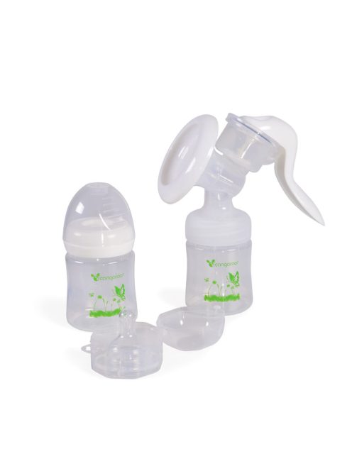 Cangaroo Delicate mauális mellszívó 2 cumisüveggel fehér