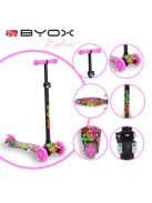 Byox Rapture roller elöl dupla kerekes pink