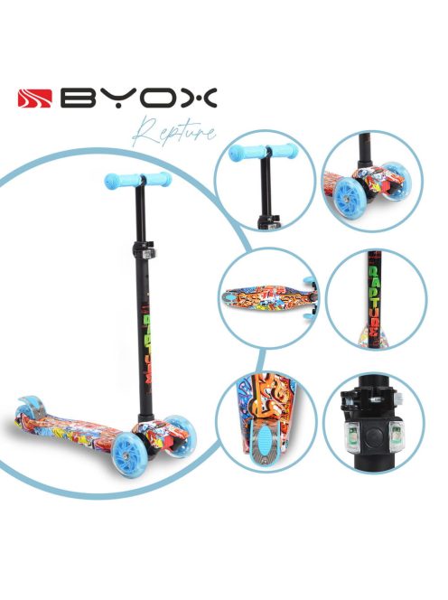 Byox Rapture roller elöl dupla kerekes kék