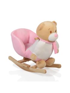 Moni Toys Hintázó maci 60 cm pink