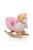 Moni Toys Hintázó maci 60 cm pink