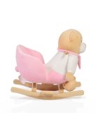 Moni Toys Hintázó maci 60 cm pink