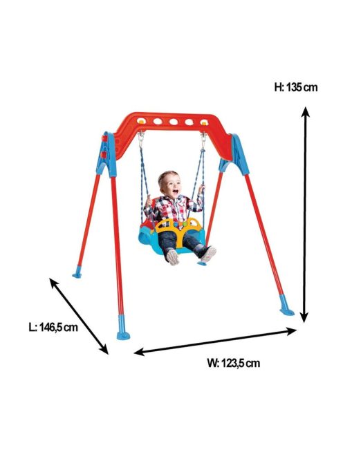 Pilsan Pilsan kerti hinta fém vázzal piros