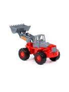 POLESIE traktor tolólapáttal NARANCS/SZÜRKE