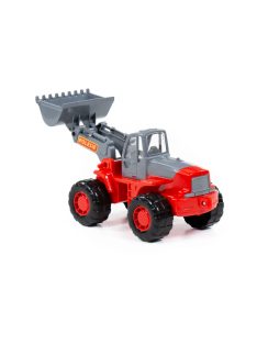 POLESIE traktor tolólapáttal NARANCS/SZÜRKE