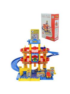 Polesie MŰANYAGJÁTÉK parkoló 3 szintes SZÍNES