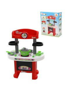 POLESIE Bu-bu Játék konyha hanggal, 58cm, PIROS