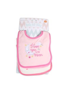 TIBBY előke 3 db újszülött méret RÓZSASZÍN/PINK