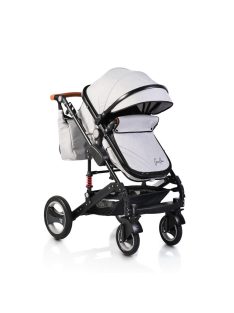 Moni Gala babakocsi bőr szürke