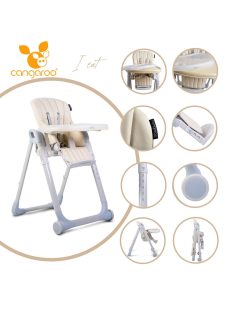 Cangaroo Ieat etetőszék 6-36 hóig 15 kg bézs