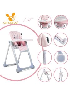 Cangaroo Ieat etetőszék 6-36 hóig 15 kg pink