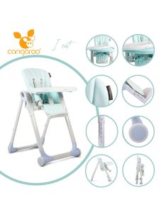 Cangaroo Ieat etetőszék 6-36 hóig 15 kg kék