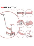 TRISTAR roller 3in1, szülőkarral, üléssel 20kg/50kgig PINK