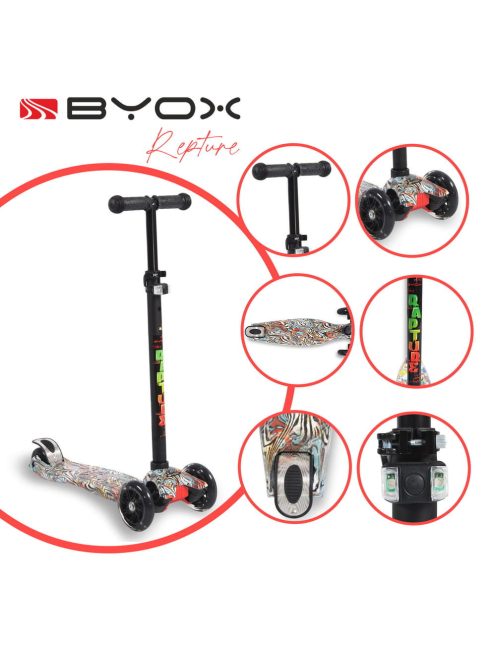 Byox Rapture roller elöl dupla kerekes türkiz