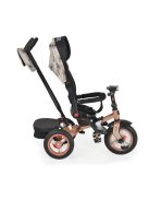 Byox Tornado szülőkaros tricikli 25kgig 360f forgatható bézs